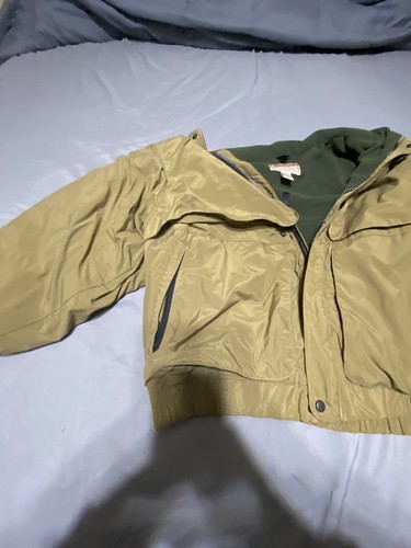 Giacca Bomber Vintage Woolrich Uomo 2XL Marrone Classico Casual Comoda - Foto 12 di 12