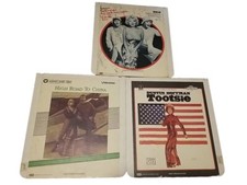 3 Pack RCA SelectaVision CED VideoDisc Featuring High Road To China, Tootsie