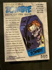 Zeven Card Zombie Deck of the Dead Game New in Opened Box - Certified Good Game