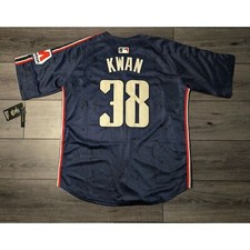 Steven Kwan #38 Cleveland Guardians 2024 City Connect Baseball Jersey Large