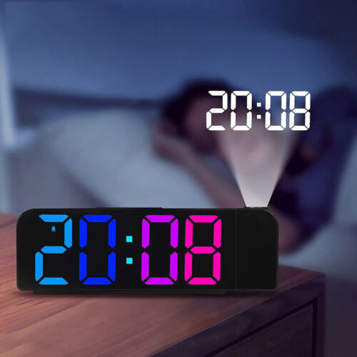 LED Large Digital Wall Desk Clock Desk Alarm Clock Temperature Date Week Display - Picture 8 of 19