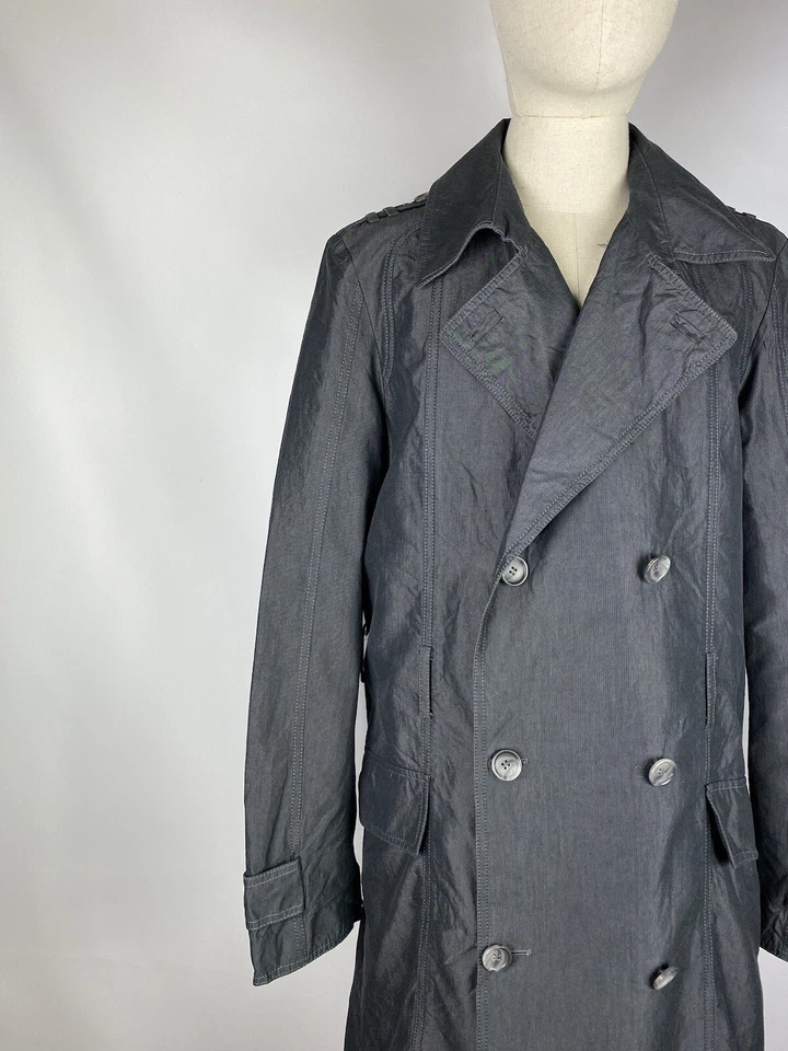 D&G Dolce & Gabbana men’s double breasted cotton trench coat jacket size 50 - Image 4 of 4