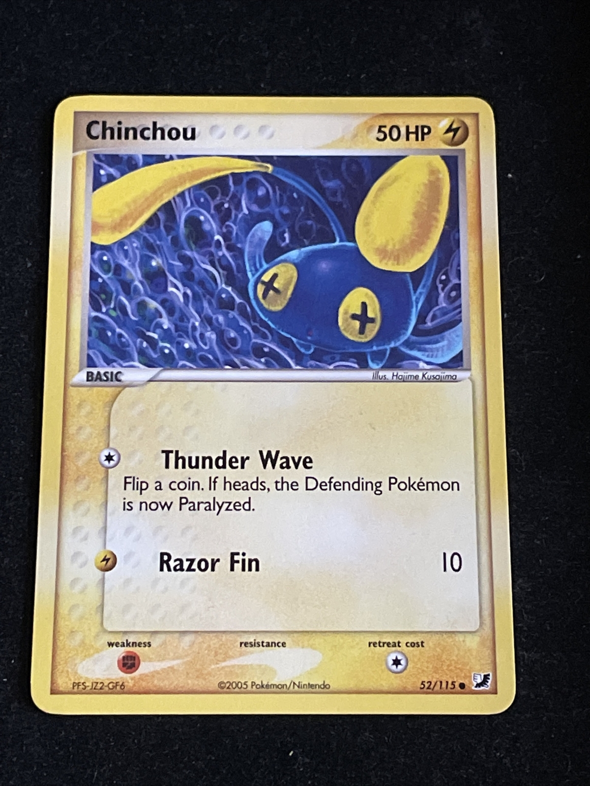 Chinchou - 52/115 - Common NM, English Pokemon EX Unseen Forces