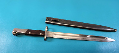 Vintage Mauser Model 1924 Bayonet Knife TR21 + Scabbard Matching S/N#