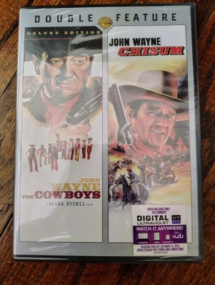 NEW John Wayne Double Feature The Cowboys & Chisum DVD, 2 Disc Set