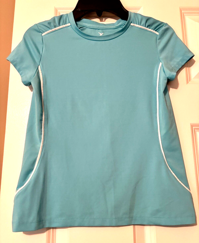 Old Navy Active Short Sleeve Blue Active Shirt Top Girls Kids Size Medium - Picture 3 of 5