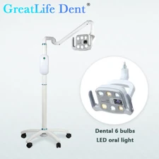 9W 6 Leds Shadowless Surgical Medical Exam Light Floorstanding Lamp GreatLife 