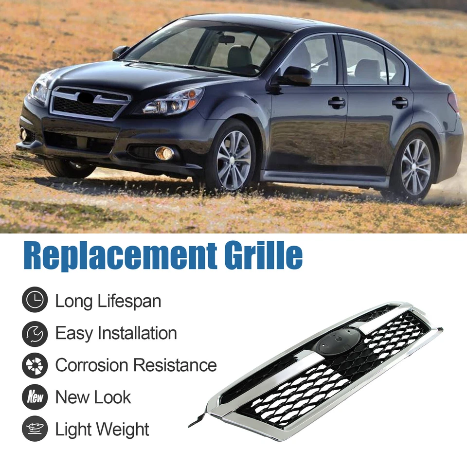 Grill Assembly for 2013-2014 Subaru Legacy Chrome Outer Frame and Trim Foto 2 de 4