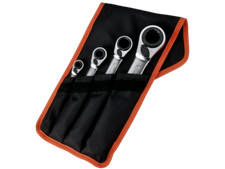 Bahco S4RM Twin Ended Reversible Ring Bi-Hex Ratchet Spanners, All Sizes & Sets