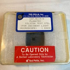Ted Pella #615-5 Planotec Test Specimen for incident light microscopy 