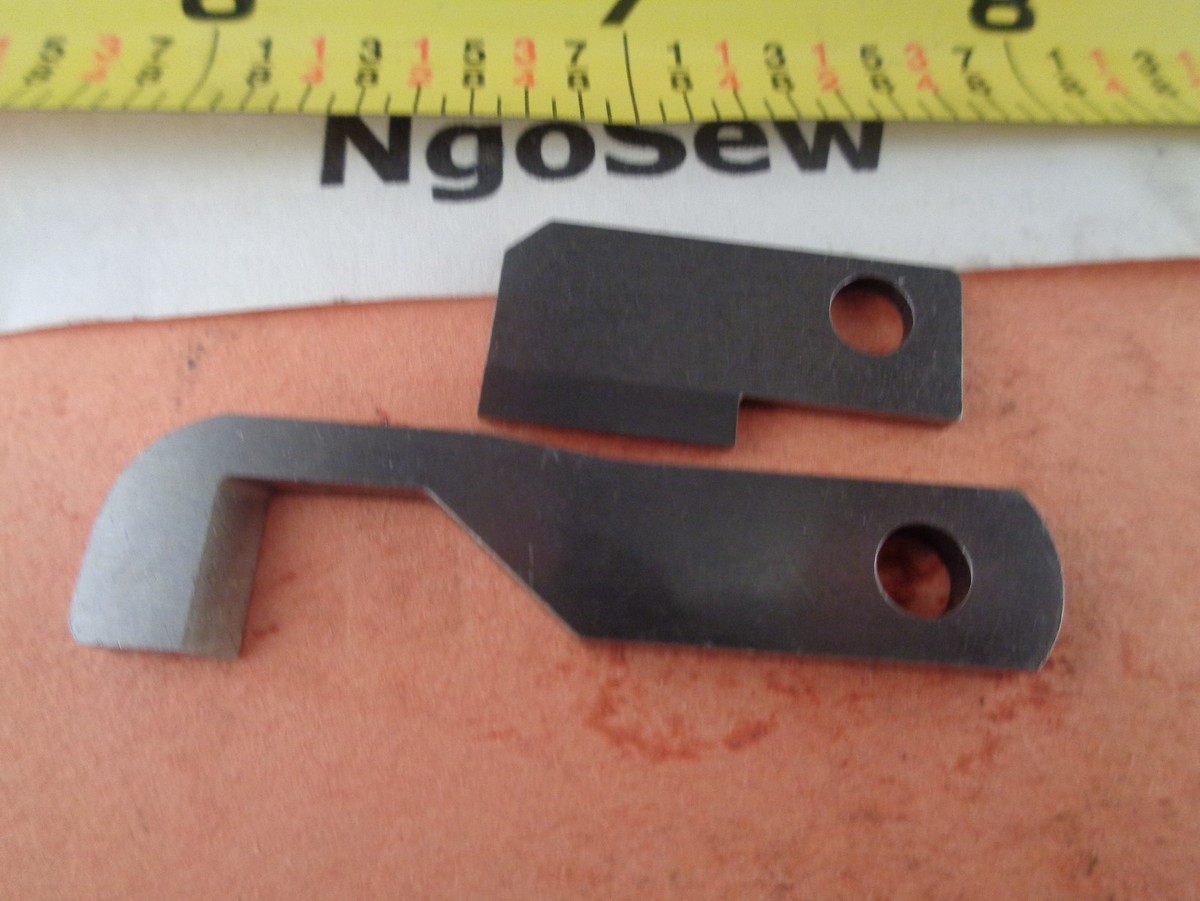 Upper+Lower Knife Blade Set Husqvarna Viking Huskylock 905, 910