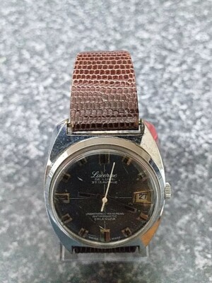 Vintage 37 th AVENUE Lucerne Deluxe Calendar Mens Watch 37mm-Works Well  UK