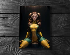 Sexy Rogue X-men Marvel Comic MCU Art Anime Poster Print - No Frame