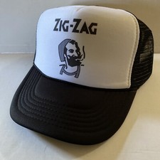 Vintage Zig-Zag Hat Smoke Trucker Hat snapback Black Party Summer Cap