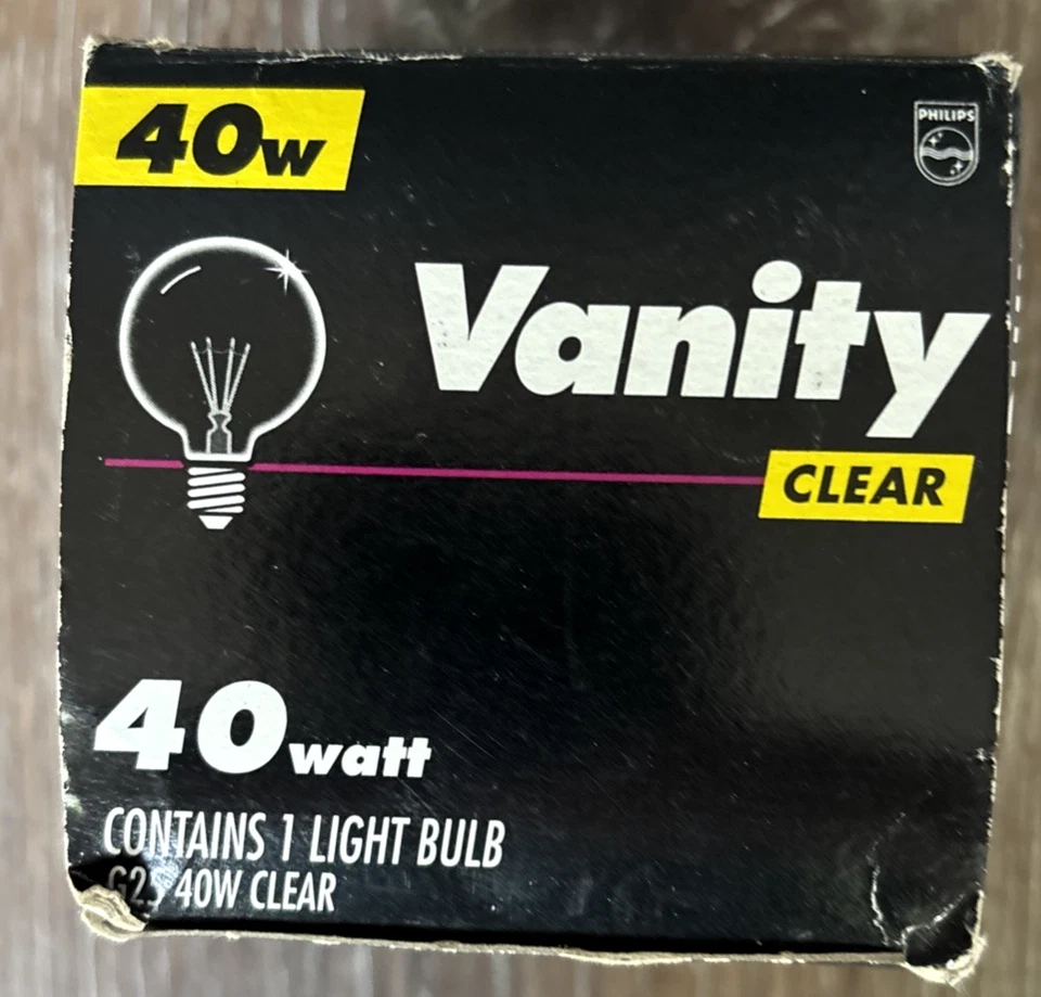 Philips 40 watts light bulb- vanity soft white-medium base-G25 40W Phillips - Image 3 of 4