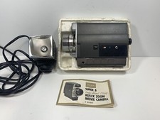 Vintage Sears Super 8 Easi-load C166 Reflex Zoom Movie Camera And Light Untested