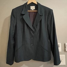 Jos A Bank Blazer Houndstooth Wool Jacket 3 Button USA Made Womens Size 10