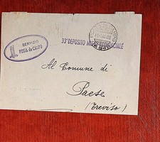 1944 miss. p.d.c. 849 per comune di paese tratt. eredi di militare mattiazzo