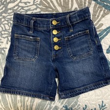 Crewcuts Girls Denim Shorts Size 6 J Crew EUC Blue jean
