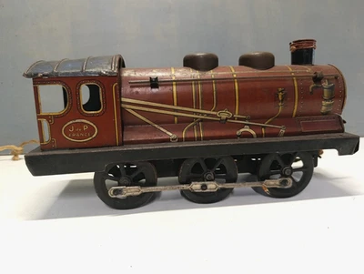Ancienne Locomotive train en tôle - Jouet de Paris J.P. Fonctionne parfaitement - Photo 1/4