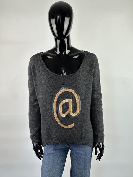 Women Navyboot Sweater Grey Polyamide 34 / XS / 42