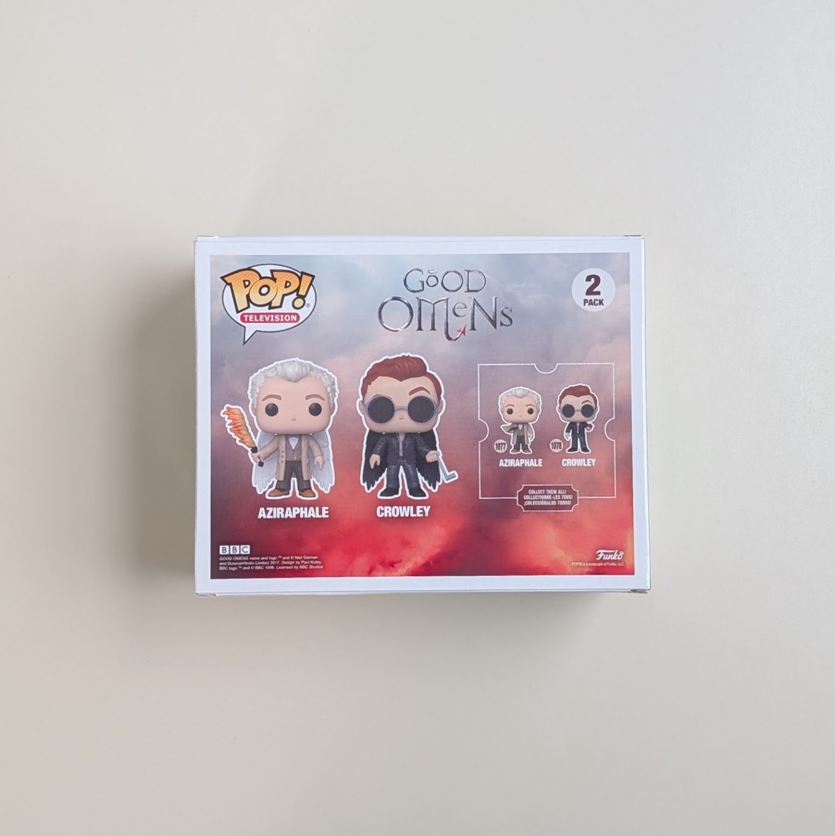 Funko Pop! Vinyl: Aziraphel & Crowley - 2 Pack for sale