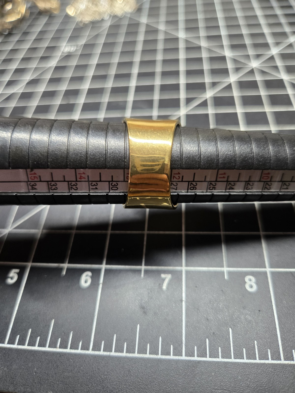 large statement ring gold plated sterling silver … - image 5