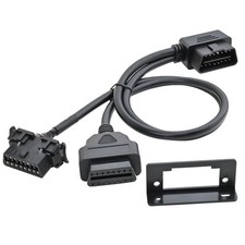 OBD2 16 Pin Right Angle Universal Full Splitter Y Open Cable OBD2 Adapter