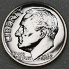 1962 (P) Gem Proof Roosevelt Dime 90% Silver D131