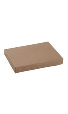 SSWBasics Kraft Apparel Boxes - 10 in x 7 in x 1 1/4 in - Case of 100