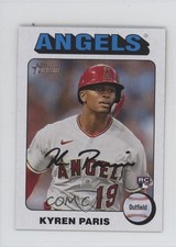 2024 Topps Heritage Mini White Border Kyren Paris #447 vs3