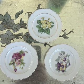 Lot Of 3 Vintage Butter Pats