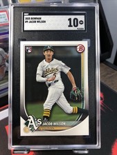 2025 Bowman Jacob Wilson #9 RC Athletics  SGC 10