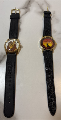 (2)The Lion King Disney Watches Timex/Becora Time Wear V3130* Need Batteries.