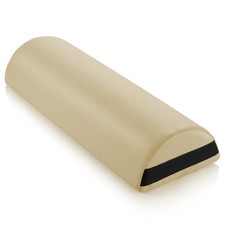 9" Massage Table Jumbo Half Round Bolster Pillow Headrest Cushion - Cream