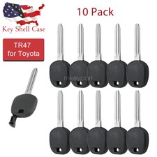 10x Key Shell Case Compatible With Toyota Uncut Blade Toy43 Toy44 No Chip Tr47 10x Key Shell Case Compatible With Toyota Uncut Blade Toy43 Toy44 No Chip Tr47