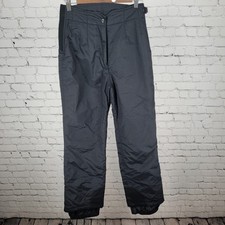 Obermeyer Black Insulated Stretch Waist Straight Leg Ski Pants Size 8 26x31 