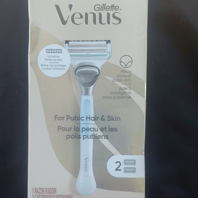 Gillette Venus Women's Pubic Hair & Skin Cartridge Razor 5-Blade + 2 Cartridges