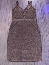 GUESS Bronze Bodycon Cocktail Dress Retail $148