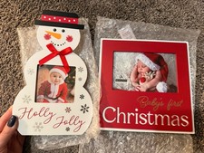 Malden "Baby's First Christmas" 2-Piece Gift Set Photo Frames