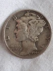 1944 P  Mercury Silver Dime/  Circulated Good Condition 90%Silver