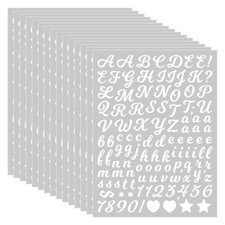 3040Pcs 20 Sheets Small Letter Number Stickers, 0.5inch Colorful Self-Adhesiv...