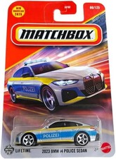Matchbox Blue  Silver 2023 BMW i4 Police Sedan 80/125 2025