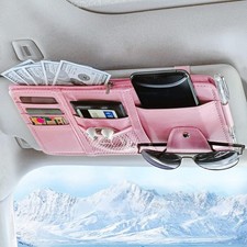 Car Sun Visor Organizer, Truck Visor Organizer Car Sun Storage Pocket Pouch Case