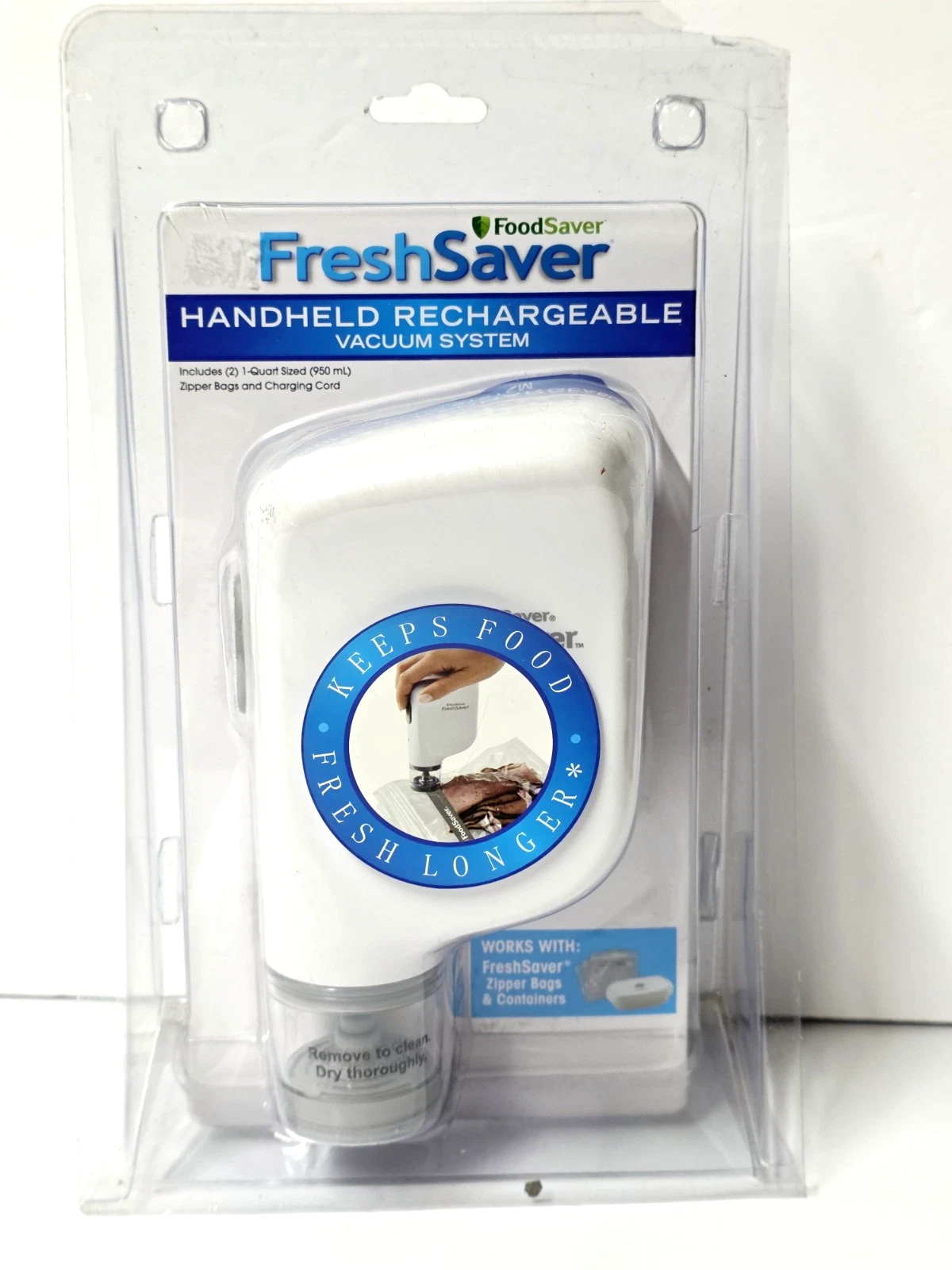 FoodSaver FreshSaver Handheld Rechargeable Vacuum System NEW
Opens in a new window or tab