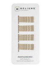 Heliums Mini Bobby Pins - Ash Blonde - 40 Pack, 1.5 Inch Small Hair Pins For