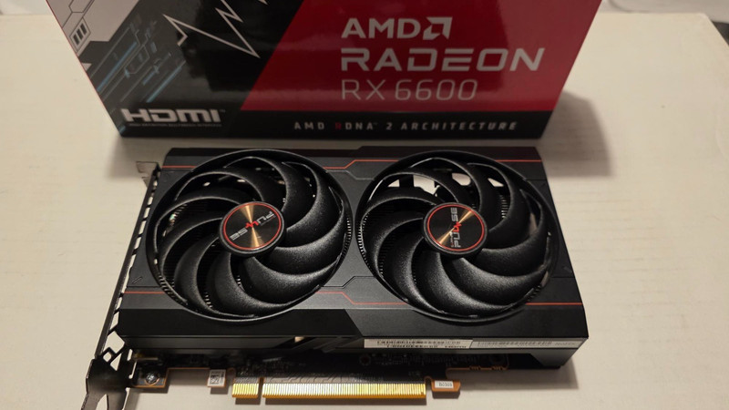 SAPPHIRE PULSE AMD RADEON RX 6600 8GB GAMING GRAPHICS CARD HDMI/DP DUAL FAN GPU