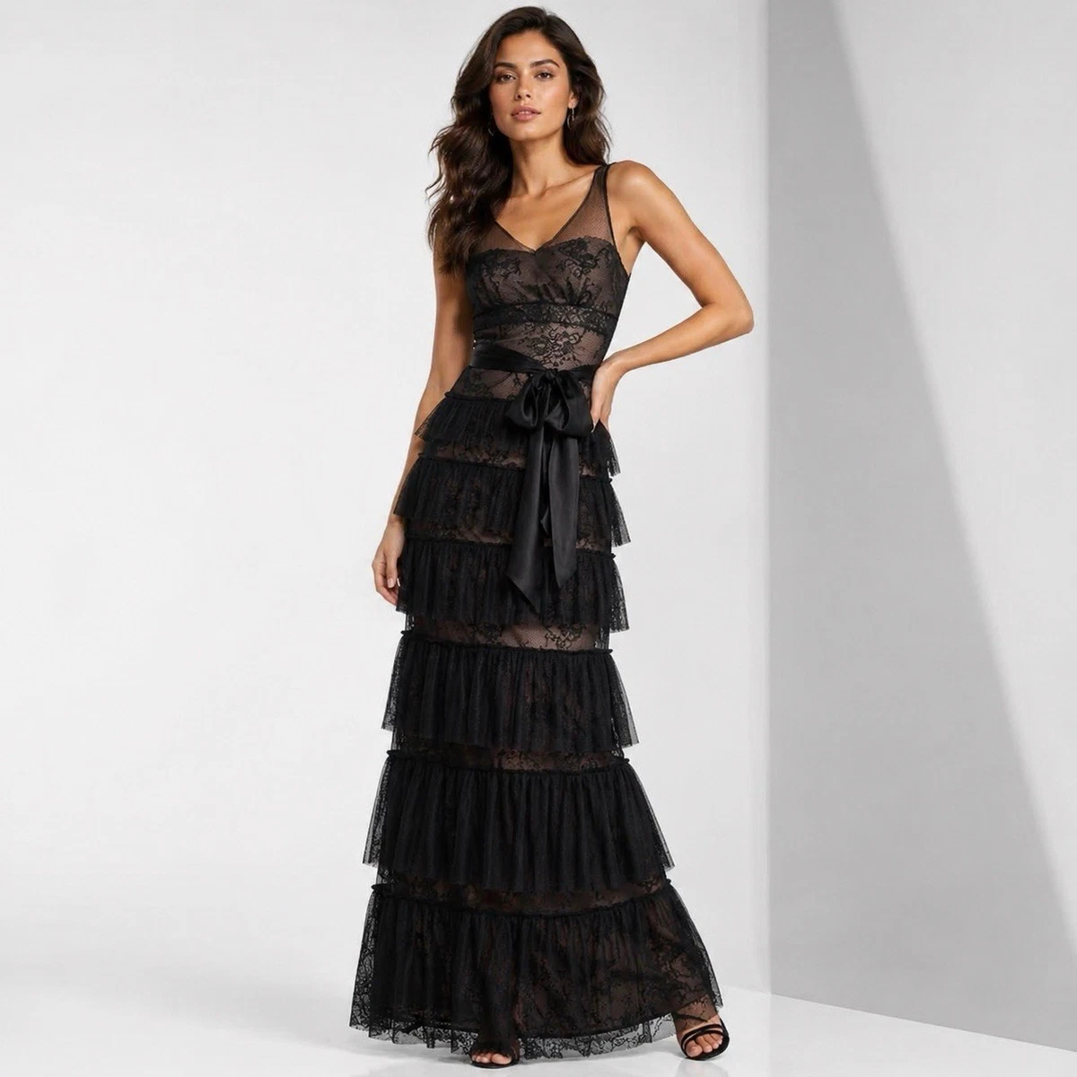 bcbg corset tiered evening dress J'enRestyleFashion on LTK