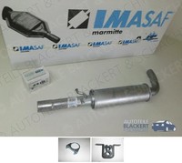 Imasaf Auspuff Mitteltopf + Anbauteile für Audi / VW / Seat / Skoda