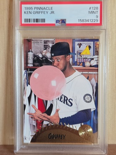 1995 Pinnacle Ken Griffey JR. #128 PSA 9...Blowing Bubble